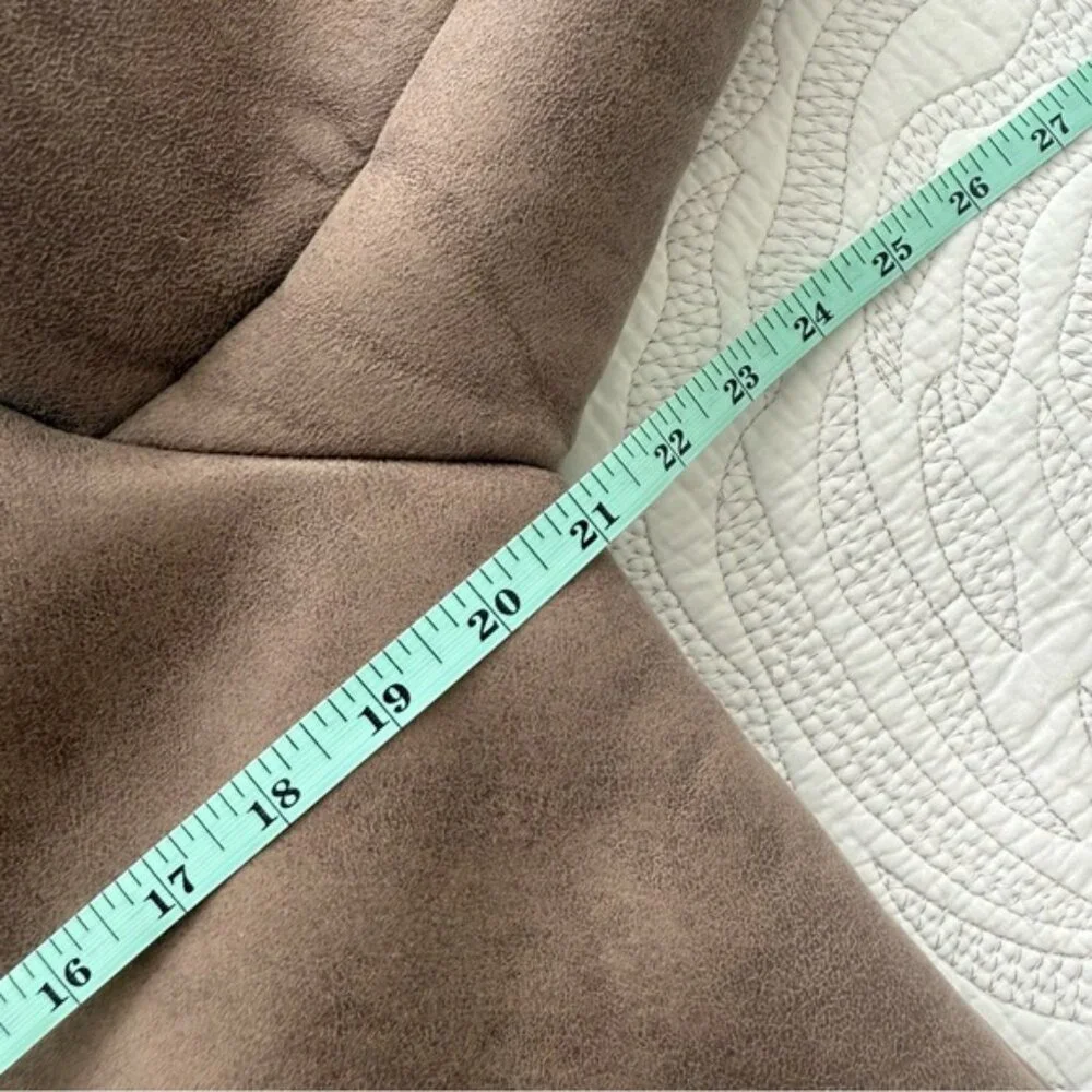 Abercrombie & Fitch - Faux Shearling Coat - Taupe - Picture 9 of 10